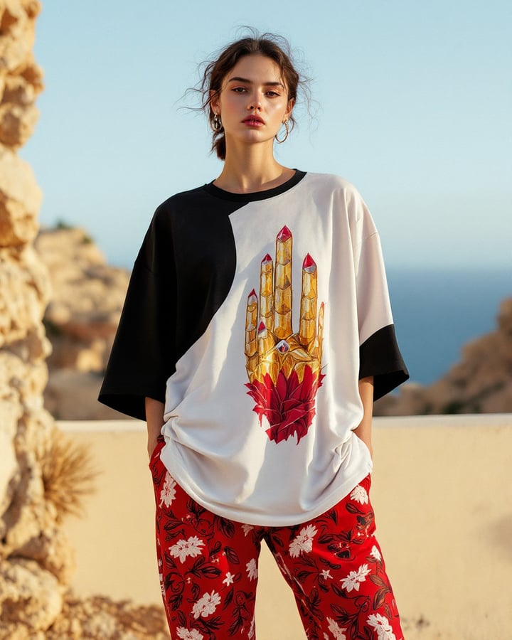 Crystal Chaos Boxy Graphic Tee